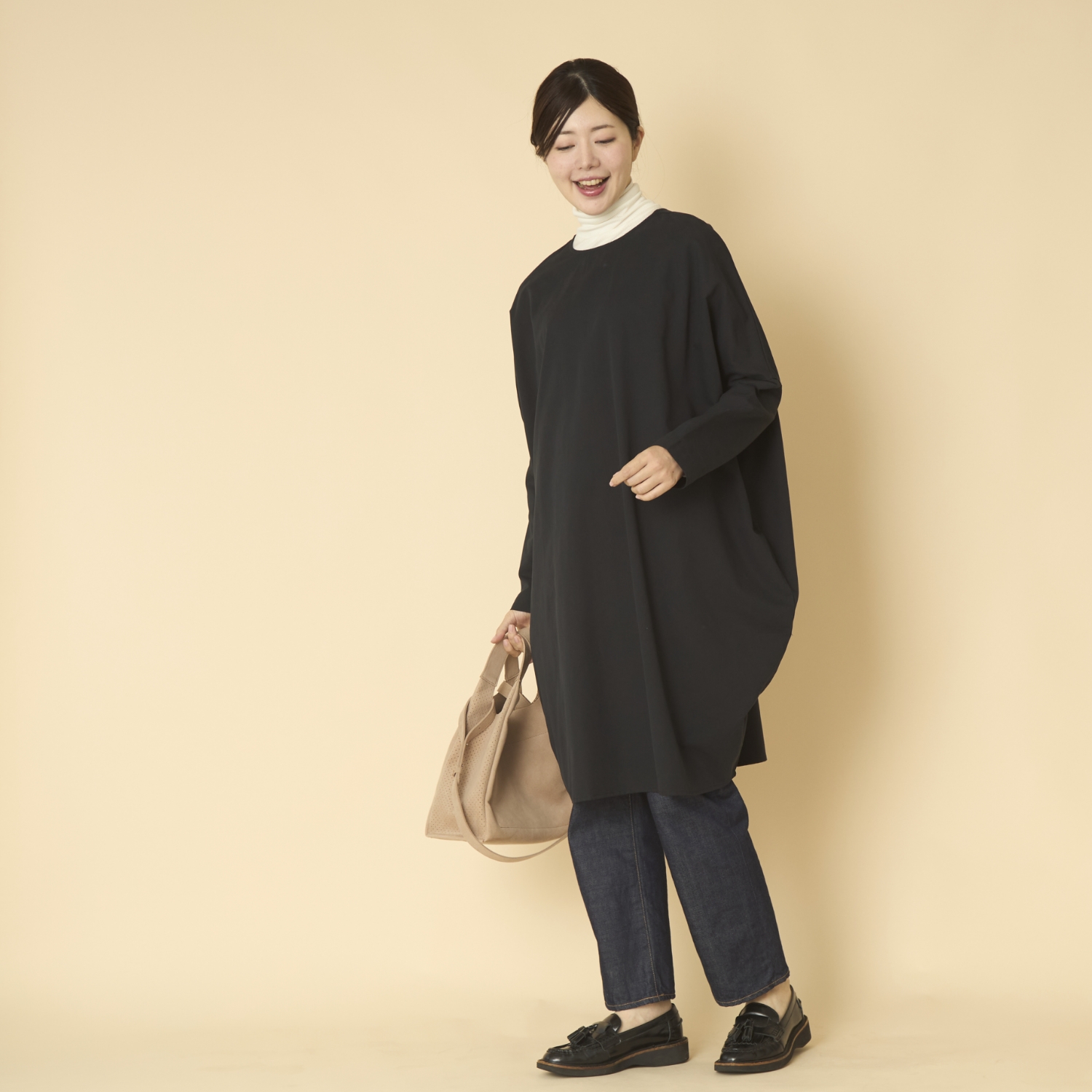 TUTIE./ピーチ起毛コットンセルロースチュニック